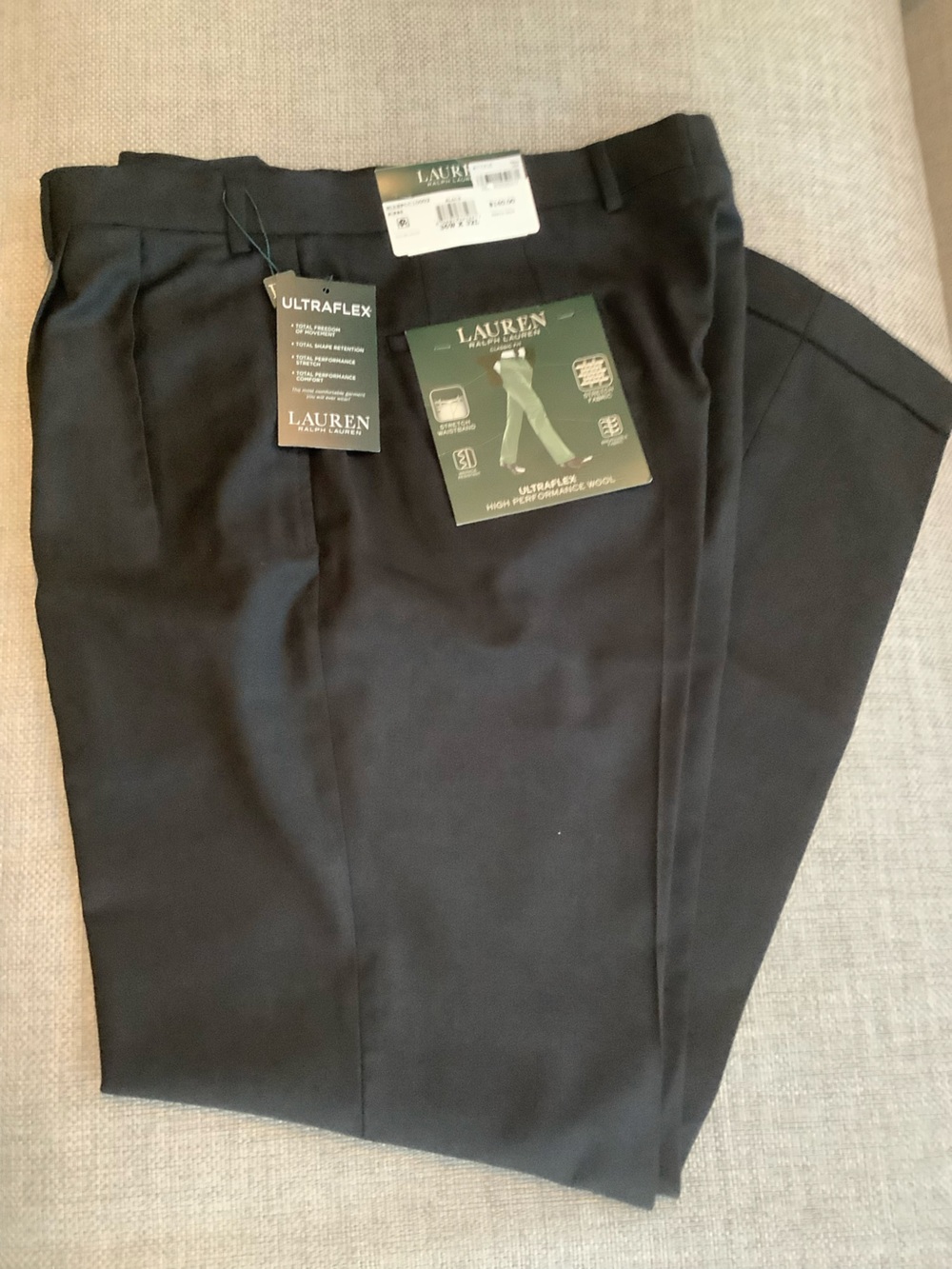 Lauren Ralph Lauren Men’s Black Dress Pants Ultraflex